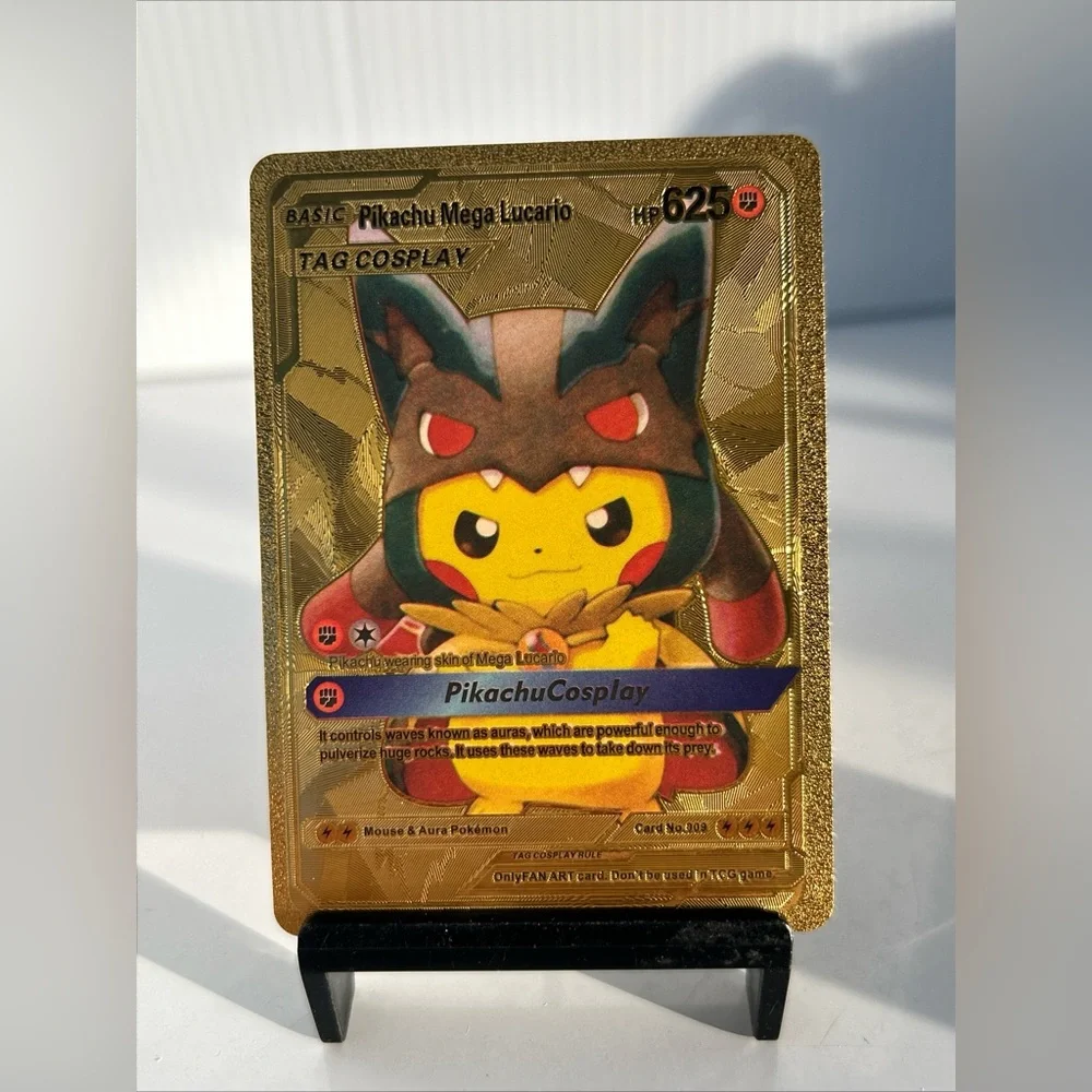 pokemon pikachu card price 3D Wooden Pokemon Trading Card Replica Laser Cut Multi-Layered Collect –  Senpai3D